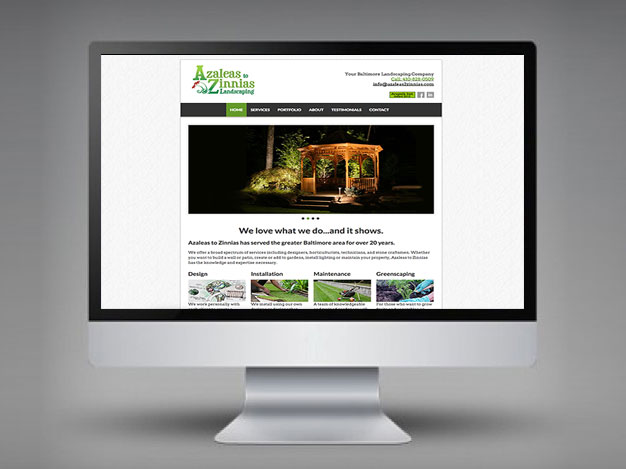 baltimore web design sample